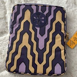 New with tag, Tory Burch, tablet cover purple
